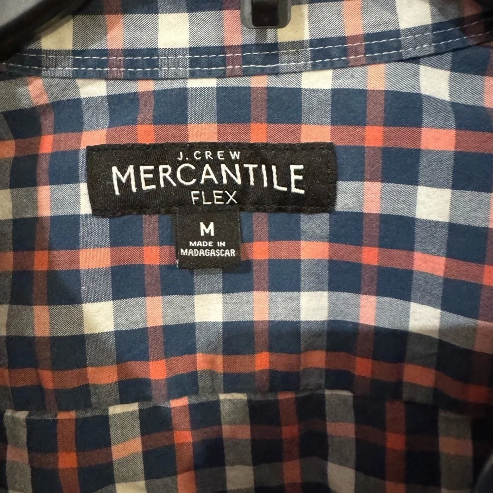 J.Crew Mercantile Flex Plaid Button Down Shirt Men’s M